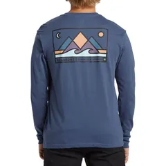 ビラボン メンズ トップス Tシャツ 長袖 Billabong Range LongSleeve TShirt Menslate Blue スレート