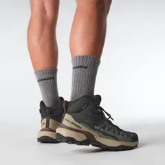 サロモン メンズ シューズ ブーツ・レインブーツ Salomon X Ultra 360 Mid GTX Hiking Boot Mens PhantomDesertanRum Raisin タンのサムネイル