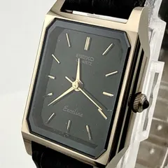 SEIKO 1221-5020 セイコー　EXCELINE エクセリーヌ　スクエア　レディース　腕時計　稼働品 電池交換済【D424】