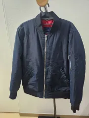 ザラ メンズ ネイビー ブルゾン L