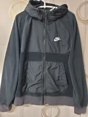 ナイキ ブラック フリース フードジップアップ XL 105
