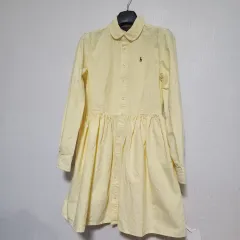 新品 10-13歳?) ポロラルフローレン イエロー シャツ ワンピース