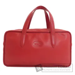 Longchamp ロンシャン ロゴ ハンドバッグ レザー レディース [中古]