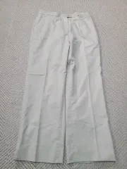 26) BURBERRY バーバリー ゴルフ アイボリー コットン パンツ