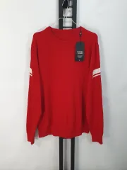 FootJoy フットジョイ ニット クルーネック ラウンド ゴルフ セーター レッド xl 新品