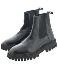 新品ZARA 41 26.5㎝サイドゴア チャンキーチェルシーブーツレザー