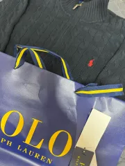 ポロラルフローレン ケーブルニット ネイビー