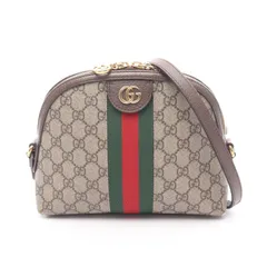 グッチ GUCCI ショルダーバッグ オフィディア GGスプリーム 499621 ベージュ PVCコーティングキャンバス レザー オフィディア ショルダーバッグ レディース Used B