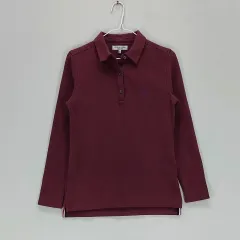 U.S. POLO ASSN. レディース90 カラーTシャツ 2023 春 秋 ワイン 01704