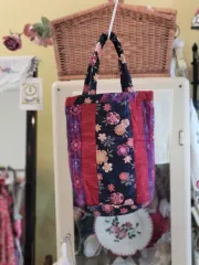 パッチワーク 花柄 キルト バッグ トートバッグ