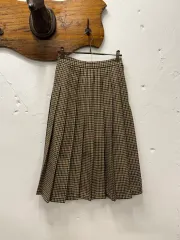 23) J.Press ウール プリーツ チェック スカート