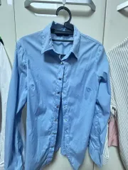 ZARA ブルー シャツ S