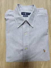 ポロラルフローレン オックスフォードストライプシャツ (16-32