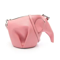 ロエベ LOEWE ショルダーバッグ エレファント 101602 ピンク レザー エレファント ショルダーバッグ レディース Used Bのサムネイル