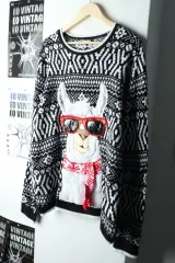 (L-XL) ブランド ヴィンテージ ニット クリスマス ノルディック アルパカ - 16296