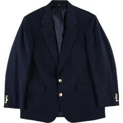 古着 80~90年代 ラルフローレン Ralph Lauren POLO UNIVERSITY CLUB 紺ブレザー テーラードジャケット USA製 メンズL相当/eaa619496