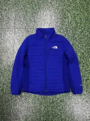 ザノースフェイス ブルー キルティング ダウン ジャケット 小学 キッズ 140 サイズ