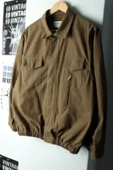 (M-L) ラ퍼ジストーア ファッジストア ジップアップ ウィンドブレーカー アウター ジャケット ブルゾン カーキ-160C7