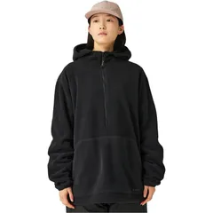 スノーピーク メンズ アウター ジャケット・ブルゾン フリース パーカー Snow Peak WaterRepellent Fleece Hoodie Black ブラックのサムネイル