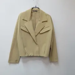 ザラ ベージュ クロップド ジャケット