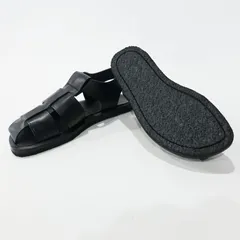 THE ROW ザ・ロウ フィッシャーマン レザー フラットサンダル F1343N60BLK【参考価格165,000円】のサムネイル