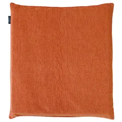 【在庫処分】光沢感 艶感 ファスナー式 コーデュロイ風 オレンジ 模様替え 銘仙判 約55×59cm 和洋室 「ディア」 洗える 座布団カバー MNS641575-17 メリーナイト