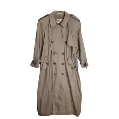 DAKS ダックス ベージュ ダブル トレンチ コート XL