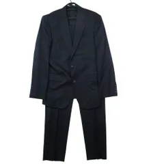 美品 CALVIN KLEIN カルバンクライン スーツ セットアップ 2B ジャケット ブレザー スラックスパンツ 38/33 ネイビー メンズ 【中古】