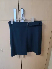 ベルト ダークグリーン ミニスカート M