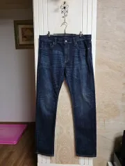 1221)UNIQLO ストレッチ インディゴデニム ジーン