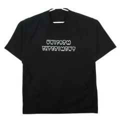 uniform experiment ユニフォームエクスペリメント UE-240016 AUTHENTIC LOGO TEE ロゴ 半袖 Tシャツ ブラック 4 XL メンズ 【中古】