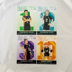 ハイキュー 烏野高校 ポスターカード(15x10cm) 4枚 まとめ売り