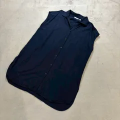 UNIQLO リネンブレンドロングシャツ ノースリーブ 433624 2021年製 春夏 レディースXLサイズ 大きいサイズ