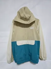 ミレー ベージュ ブルー フード Anorak（アノラック） ウィンドブレーカー キッズ 7-8歳 1216