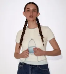 Rest&Recreation カットアウト フレンチテリー クロップド 半袖 トップス