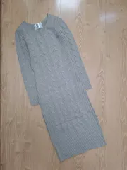 レディース UNA ケーブル編み ONE PIECE (新品)