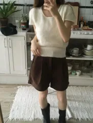 ONE パイナップル パンツ コーデュロイショーツ