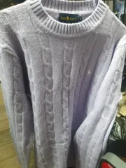 ラルフローレン ケーブル ニット セーター ラベンダー XL