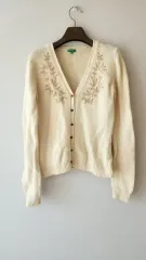 ベネトン カーディガン 袖 少し 色移り あり