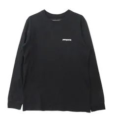Patagonia パタゴニア バックロゴプリント Tシャツ 長袖 トップス ブラック サイズS メンズ 【中古】