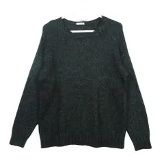 MIUMIU ミュウミュウ MMN486 総柄 ニット セーター プルオーバー トップス 長袖 グリーン ブラック サイズ40 M レディース 【中古】