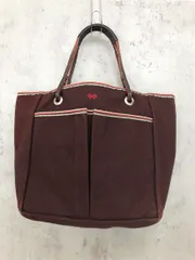 ANYA HINDMARCH アニヤハインドマーチ リボンマーク ハンド バッグ 茶 ■■ レディース
