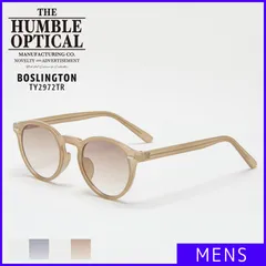 【新品・未使用】 調光 サングラス メンズ uvカット ボスリントン ウェリントン 運転 かっこいい 紫外線 カラーレンズ 黒縁 度なし 春 夏 ザ ハンブル オプティカル BEIGE/L.BRN-BRN ベージュ ブラウン TY2972TR-CPM1