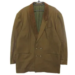 CLAUDIO LUGLI クラウディオルイジ ヴィンテージ コーデュロイ 変形カラー ダブルブレスト ジャケット 50 L 【中古】