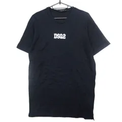 DSQUARED2 ディースクエアード 22SS ロゴプリント メッシュ Tシャツ 半袖 トップス s71gd1168 s23847 ネイビー M メンズ 【中古】
