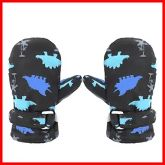 女の子 男の子 スノーグローブ 寒さ対策 キッズ スキーグローブ ミトン 通園 手袋 手袋 通学 手袋 ベビー 防寒 アウトドア 冬 恐竜 6ヶ月-8 スキー 子供 子供 歳 雪遊び 防水