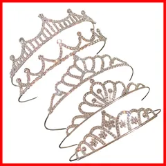 ヘアアクセサリー 髪飾り ハート型 クラウン ヘッドドレス ラインストーン 女の子 カチューシャ 女性 誕生日 王冠 パーティー 撮影 子供 花嫁 結婚式 ティアラ シルバー