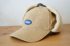 Dickies　ディッキーズ　フライトハット　ベージュ　デニムハット　キャップ　サイズ５７cm〜５９cm　ファー付　帽子　[[3.3.]]