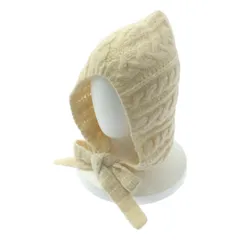Rosy Monster / ロージーモンスター | Hand-knit Cable Knit / ハンドニットケーブルズキン 帽子 | F | アイボリー | レディース