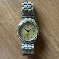 正規品 CITIZEN シチズン エコドライブ 稼働中 ゴールド 青針 - メルカリ